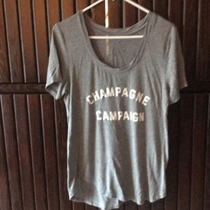 Champagne campaign T-shirt.